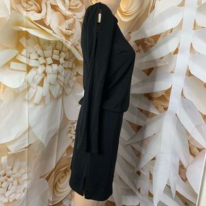 Devan Womens S open skit bell sleeve mini dress